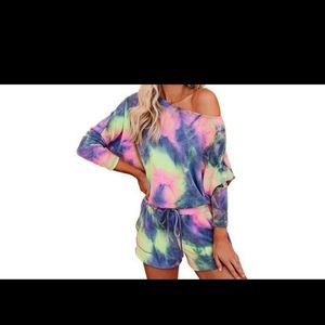 Leo rosi tie dye lounge set (2 peice)